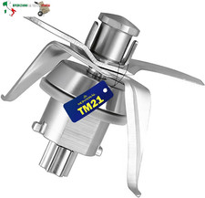 MONTERAL Gruppo di Coltelli e Guarnizione per Vorwerk Bimby TM21 Robot da Cucina