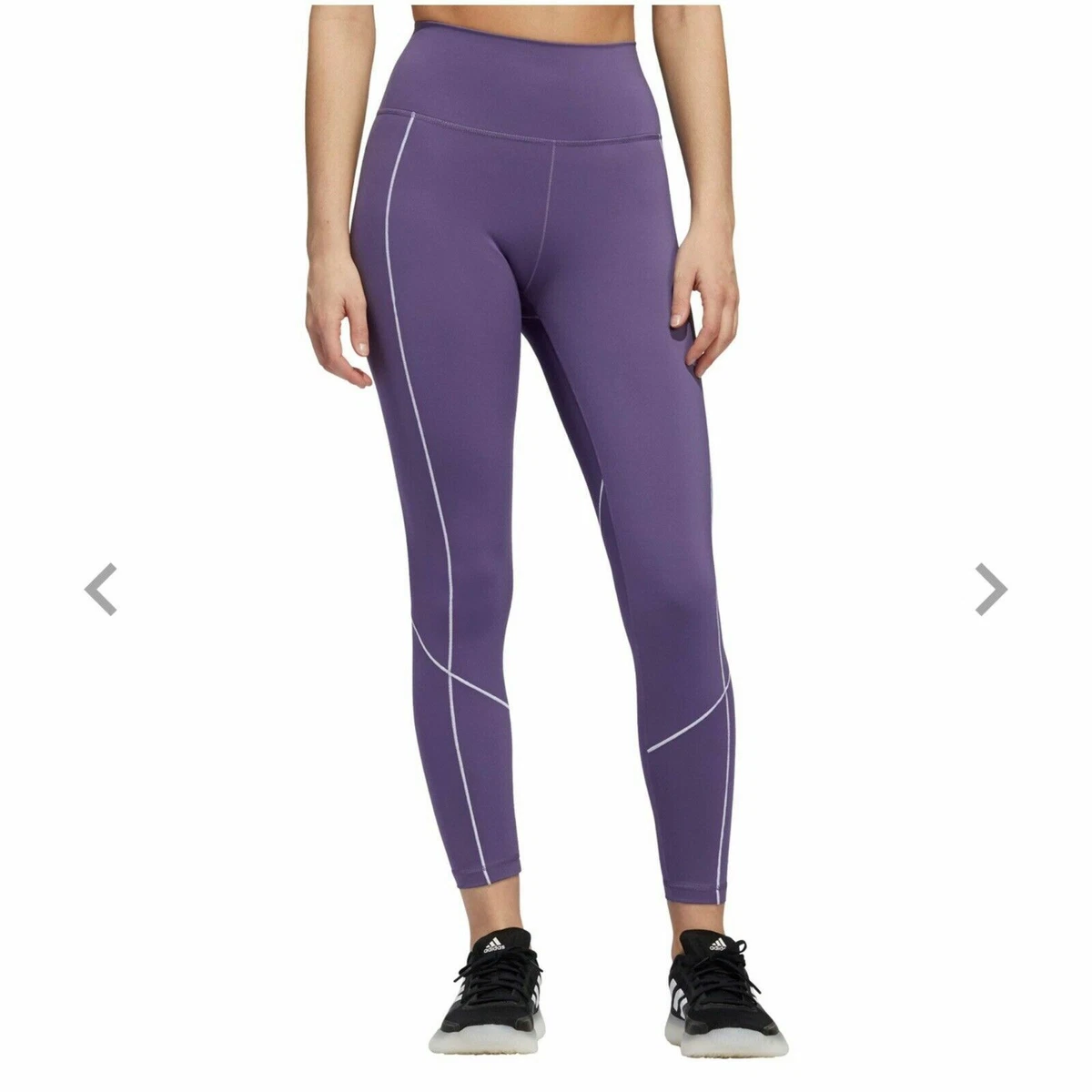 $60 Adidas Believe This 2.0 Rise 7/8 Tights- Purple | eBay