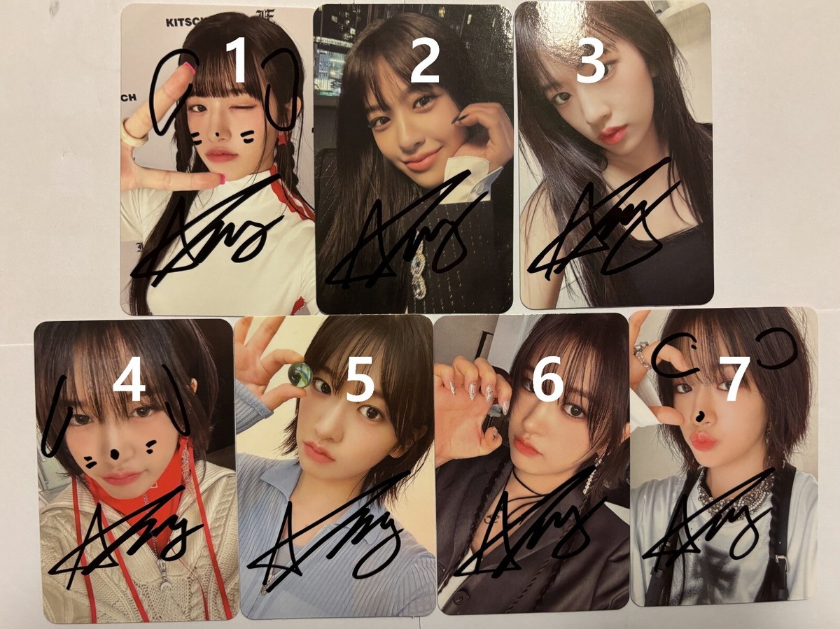 IVE AN YUJIN [I'VE MINE & I'VE IVE] Autographed Signed Photo card