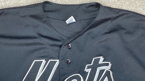 Russell Athletic MLB New York Mets Vintage Rare Black Baseball Jersey Size XXL - Picture 7 of 14