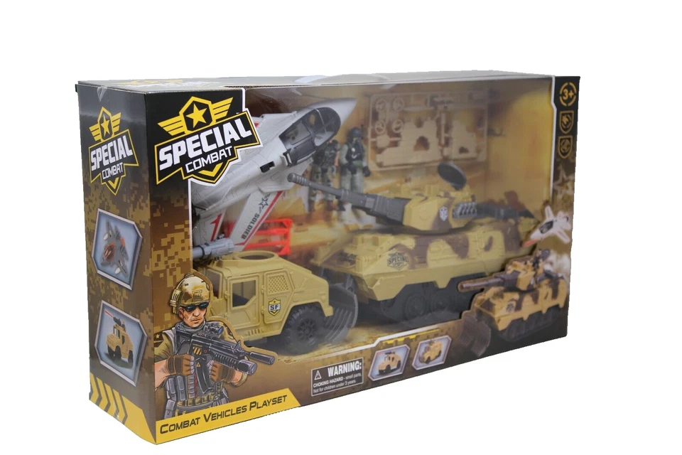 Juego de Combate Especial con Vehículos Militares Figuras de Acción y Accesorios (3+) Foto 3 de 4