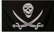 3X5 Jolly Roger Pirate Calico Jack Rackham SWORDS Flag Banner USA SELLER