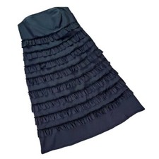 GAP Black Strapless Tiered Dress size 2