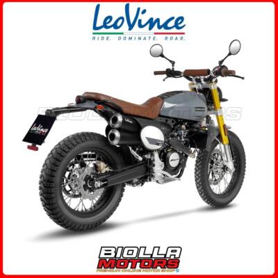 15127 KOMPLETTER AUSPUFF LEOVINCE FANTIC HERREN 125 SCRAMBLER/FLAT TRACK 2021-