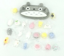 Mochi Squishy Toys 20-Pcs Kawaii Cat Bag Mini Variety of Animals Candy Scented