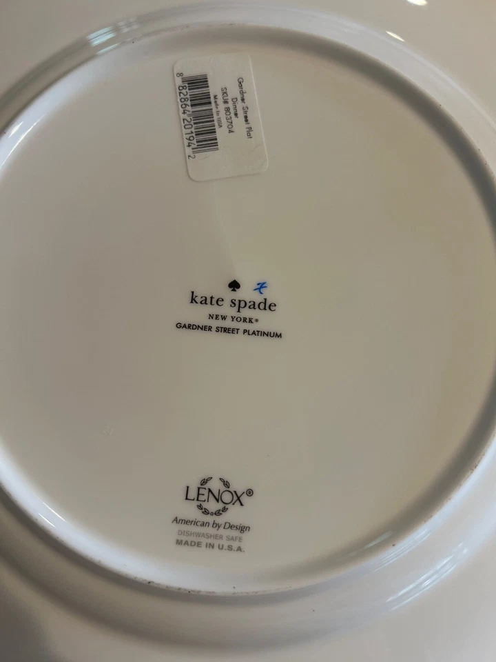 Kate Spade New York Gardner Street Platinum China 5 piezas ajuste de lugar  Foto 2 de 2