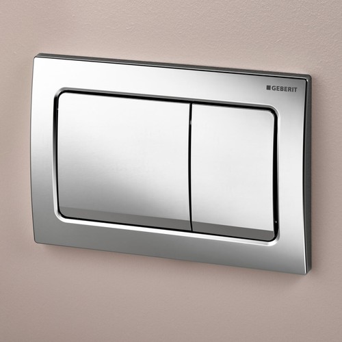 Anas Magna Rimless Pan With Geberit Duofix 0.82 Alpha Wc Frame Chrome Flush Plat - Picture 2 of 13