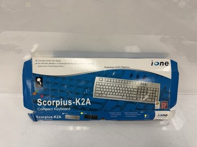 New Open Box Ione Scorpius K2A PS/2 Keyboard Computer - Black
