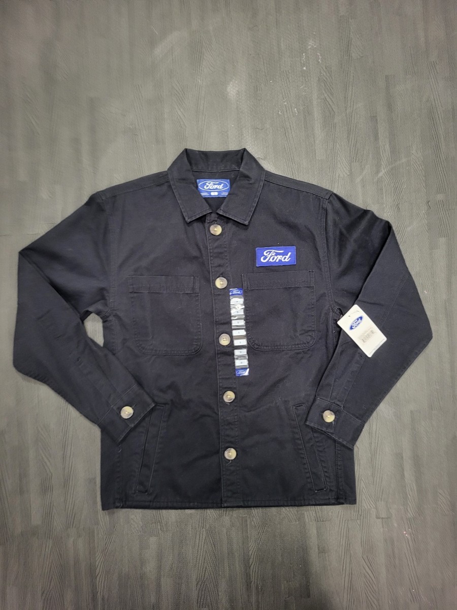 Ford Motors Mechanic Style Canvas Twill Chore Coat Work Jacket