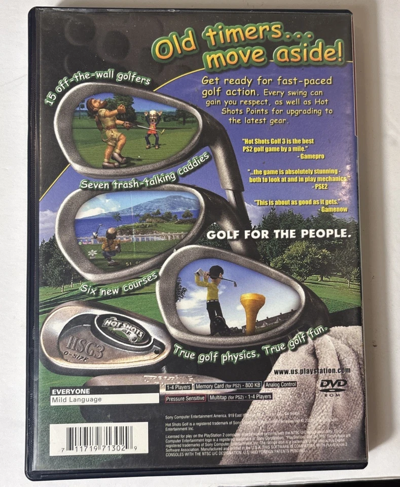 Lote de 3 juegos Hot Shots Golf 3, Swing Away Golf y Real World Golf (PS2) Foto 3 de 4
