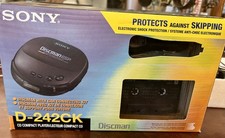 Boxed Vintage 1996 Sony DiscMan ESP Portable CD Player with Car Kit D-242CK