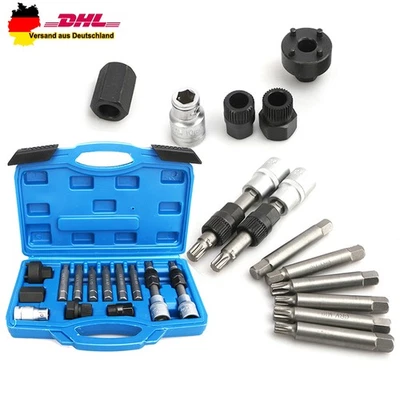 RIMOODY 13tlg Lichtmaschinen Werkzeug Satz inkl. Bit-Adapter für diverse Fahrzeuge