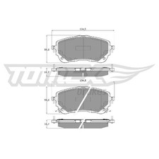 Satz Bremsbeläge Bremsklötze vorne für Suzuki Swace AMZ | 24243998