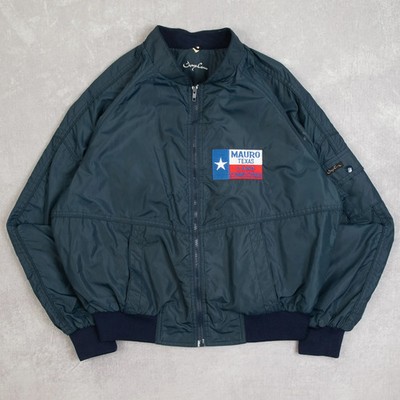 Vintage Mauro Texas Bomberjacke Large Herren 90er Blau Utility