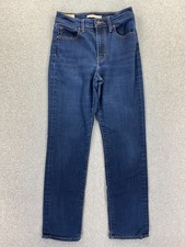 Levi's 724 High Rise Straight Leg Jeans Women's Size 29 Dark Wash Denim Cowgirl