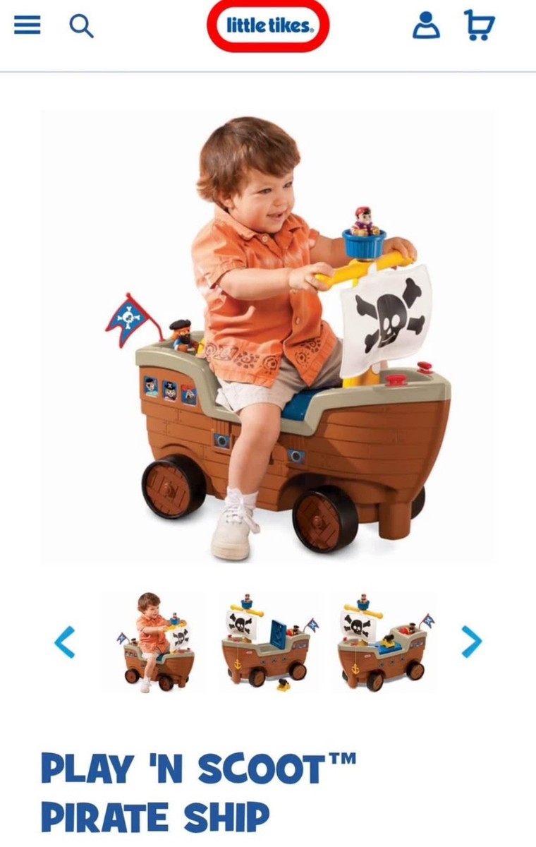 Little Tikes Play N Scoot Pirate Ship SEALED in BOX | eBay