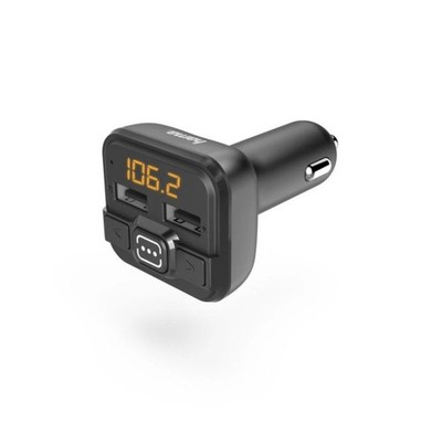 Hama FM Transmitter for Car Stereo with AUX and USB Slot
