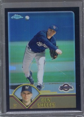 2003 Topps Chrome Black Refractors #144 Ben Sheets /199