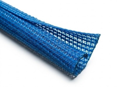 3.3ft (1m) F6N0.50BL 1/2'' Blue Semi-Rigid Split Braided Cable Sleeving, USA