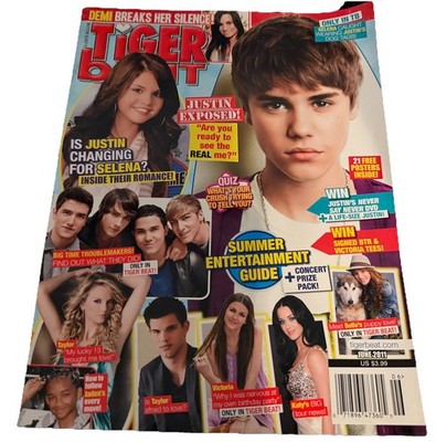 Tiger Beat Magazine June 2011  Big Time Rush Taylor Selena Justin Bieber