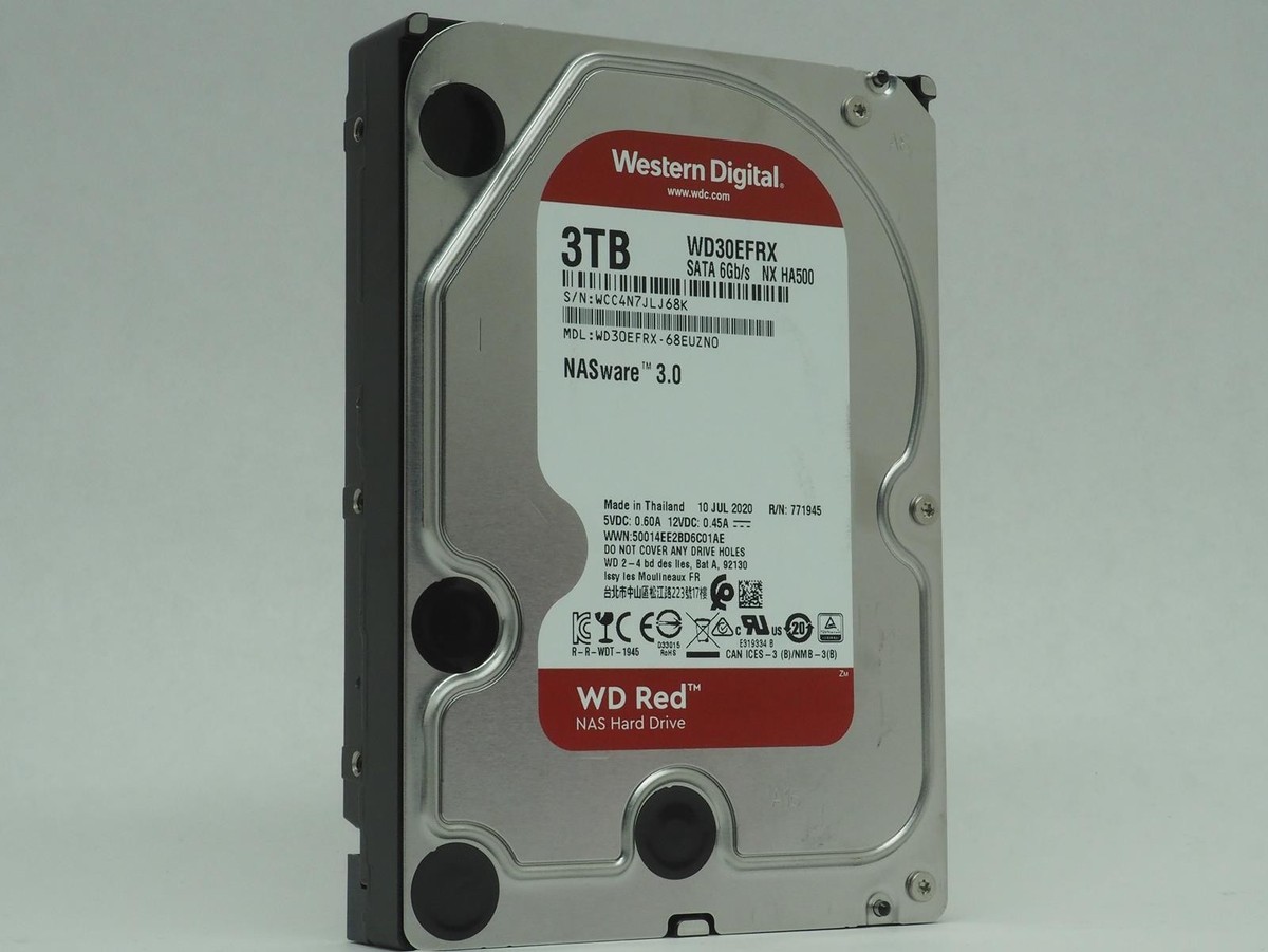 Western Digital WD Red 3TB (WD30EFRX) | Disco Rigido Interno 3.5" SATA III 64MB | NAS