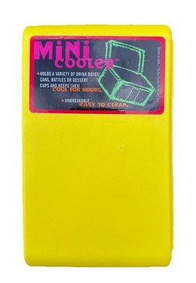 Mini Cooler mini vintage 1993 insulated yellow Unbreakable made in the USA 