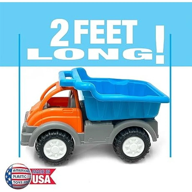 Gigantic Dump Truck W/ Tilting Bed Kids Indoor Outdoor Play Fun 2 Years Up New - Image 4 of 4