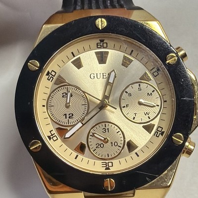 GUESS Gold-Tone Multifunction Watch gw0030l2