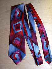J Garcia Tie Silk ABSOLAM BAR Ltd Ed. Coll. 37 Blue, Reddish GIFT WRAPPED