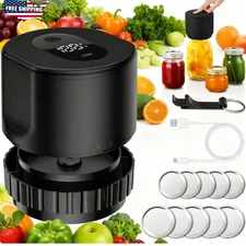 Electric Mason Genie Vacuum Sealer 80kPa Mason Jar Vacuum Sealer USB Charge USA