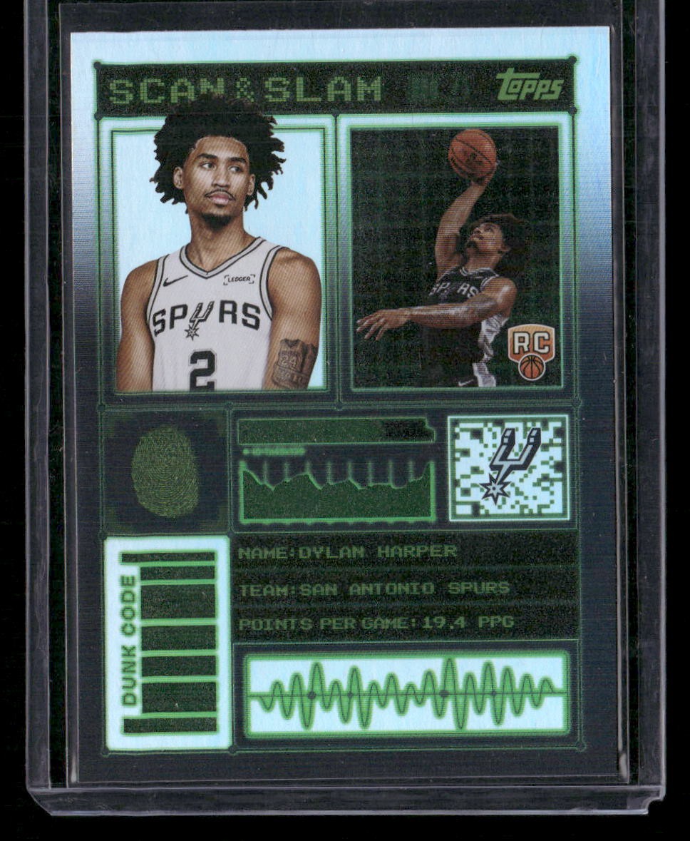 2025-26 Topps #SS-27 Dylan Harper Scan and Slam