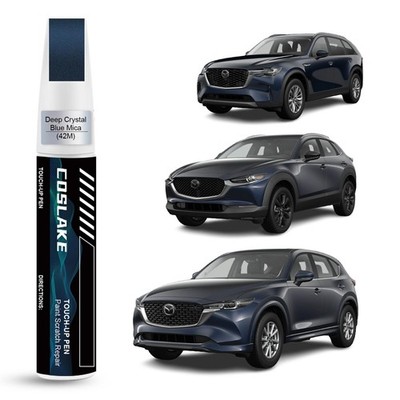Deep Crystal Blue Mica 42M Touch Up Paint For Mazda Scratch Repair Kit Pen