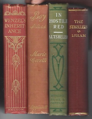 lot WENZEL'S INHERITANCE Lucas BOY Corelli HOSTILE RED Altsheler STROLLERS Isham