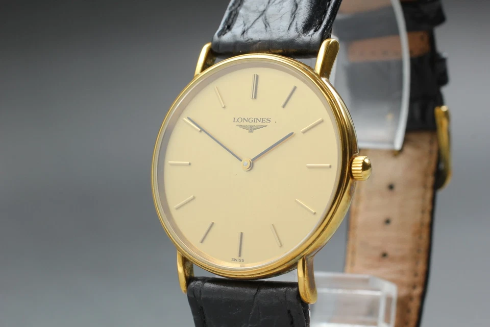 [Near MINT] LONGINES Grand Classic L4.637.2 Gold Dial Quartz Watch From JAPAN - Image 2 of 4
