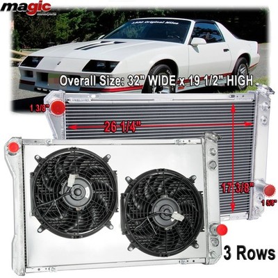 For 82-1992 Chevy Camaro/Pontiac Firebird Trans Am 951 3Rows Radiator Shroud Fan