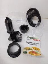 Veggetti Power Deluxe REPLACEMENT PARTS Spiralizer Blades Food Chute Tube Pusher