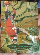 1996-97 FLEER METAL * MICHAEL JORDAN * #241 * METAL SHREDDERS *HOF * SP * MJ * 