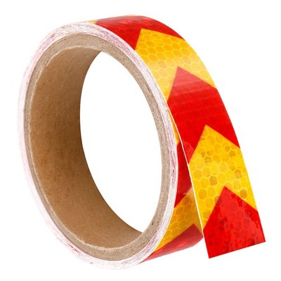 Reflektierende Bänder 1 Rolle 10ftx1'' Wasserdicht Warnband Pfeil Gelb Rot