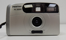 Pentax PC- 3000 35mm Film Point and Shoot Camera Silver