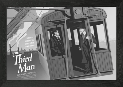 THE THIRD MAN Framed Wall Art Poster Canvas Print Picture