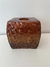 Copper Hombre Color Resin Acrylic Lucite Tissue Cover Holder