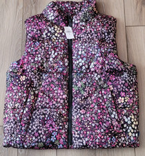 GAP Kids Girls Floral Cold Control Puffer Vest XL 12