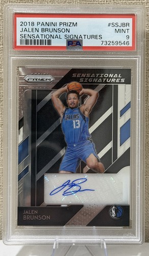 Jalen Brunson #SS-JBR 2018 Panini Prizm Sensational Signatures card