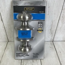 Defiant Hartford Bed and Bath Door Knob Satin Nickel  883 624 - Brand new