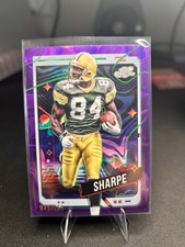 2024 Topps Chrome Cosmic Sterling Sharpe Purple #75/150 Packers NFL MISCUT ERROR
