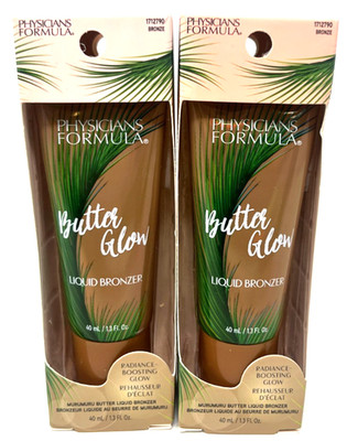 (2) Physicians Formula Butter Glow Liquid Bronzer NIP 1.3 fl oz 1712790 - Bronze