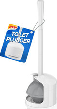 Toilet Plunger with Holder, Plunger with Holder for 5.3-Inch Toilet Drain, Plung