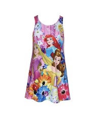 Disney Girl's Princess Cover Up Tank Dress, Extra-Small Multi