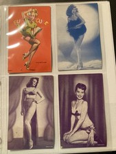 Lot of 32 Vintage Exhibit, Rock N Roll and Pip Up Girl Cards Beatles Huge Resale