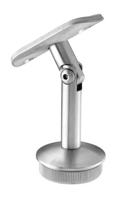 E030/S Stainless Steel Pivotable Handrail Support 1 2/3'' diameter x 5/64'', 1/2''